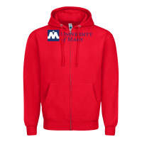 Red University of Mary, Apparel Zipper Hoodie - linhVisuals