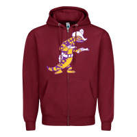 Burgundy eac-arizona-gila monsters Zipper Hoodie - linhVisuals