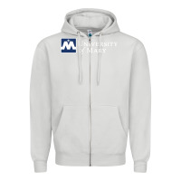 Dove Grey University of Mary, Apparel Zipper Hoodie - linhVisuals