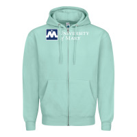 Seafoam University of Mary, Apparel Zipper Hoodie - linhVisuals