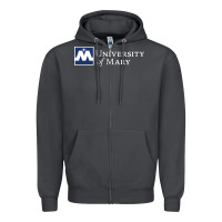 Smoke University of Mary, Apparel Zipper Hoodie - linhVisuals