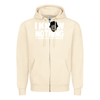 Sandshell i know nothing Zipper Hoodie - linhVisuals