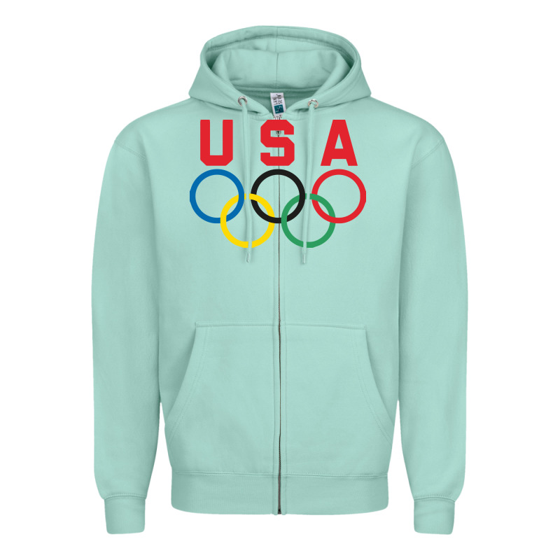 Olympic Rings Zipper Hoodie by linhVisuals | Teevron