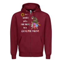 Burgundy funny be a green cheek conure parrot bird mom mother sweatshirt Zipper Hoodie - linhVisuals