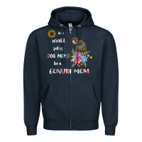 Navy funny be a green cheek conure parrot bird mom mother sweatshirt Zipper Hoodie - linhVisuals