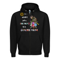 Black funny be a green cheek conure parrot bird mom mother sweatshirt Zipper Hoodie - linhVisuals