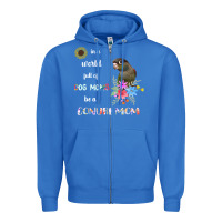 True Royal funny be a green cheek conure parrot bird mom mother sweatshirt Zipper Hoodie - linhVisuals