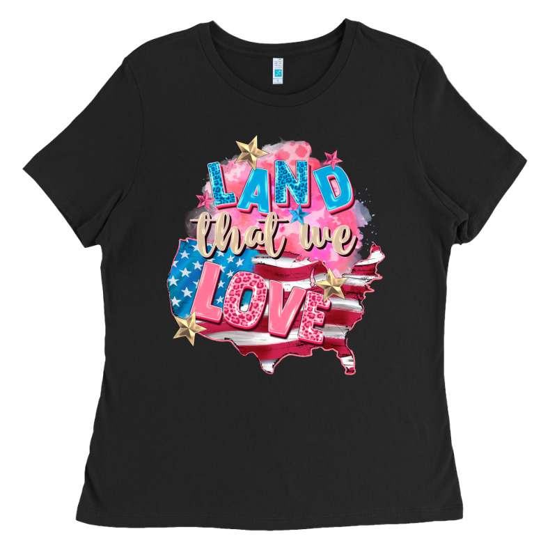 Merica Leopard Lightning Bolt Ladies Tee by FaDigitalArtStudio | Teevron