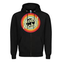 Black lionel richie Zipper Hoodie - linhVisuals