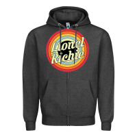 Charcoal Heather lionel richie Zipper Hoodie - linhVisuals