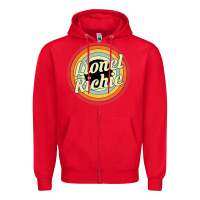 Red lionel richie Zipper Hoodie - linhVisuals