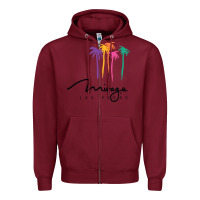 Burgundy mirage Zipper Hoodie - linhVisuals