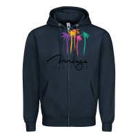 Navy mirage Zipper Hoodie - linhVisuals