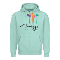 Seafoam mirage Zipper Hoodie - linhVisuals