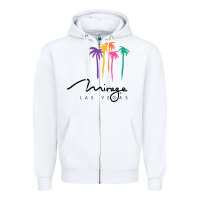White mirage Zipper Hoodie - linhVisuals