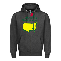 Charcoal Heather MASTERS TOURNAMENT GOLF Zipper Hoodie - linhVisuals