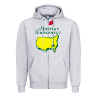 Heather Grey MASTERS TOURNAMENT GOLF Zipper Hoodie - linhVisuals