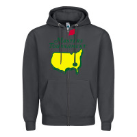 Smoke MASTERS TOURNAMENT GOLF Zipper Hoodie - linhVisuals