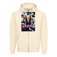 Sandshell Bleachs Anime Zipper Hoodie - linhVisuals