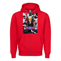 Red Bleachs Anime Zipper Hoodie - linhVisuals