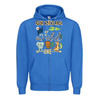 True Royal grandma of the wild one zoo mother birthday safari jungle long sleeve Zipper Hoodie - linhVisuals