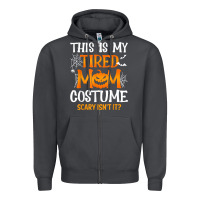 Smoke halloween mom shirts funny this is my tired mom costume t shirt Zipper Hoodie - linhVisuals