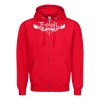 Red dethklok Zipper Hoodie - linhVisuals