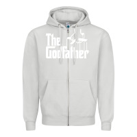Dove Grey godfather Zipper Hoodie - linhVisuals