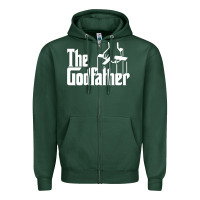 Sports Green godfather Zipper Hoodie - linhVisuals
