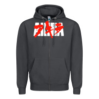 Smoke black akira Zipper Hoodie - linhVisuals