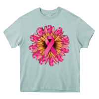 Arona Cancer ribbon sunflower Cancer Awareness Heavy Core Tee - HowdyJamesFarm