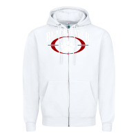 White blackwater Zipper Hoodie - linhVisuals
