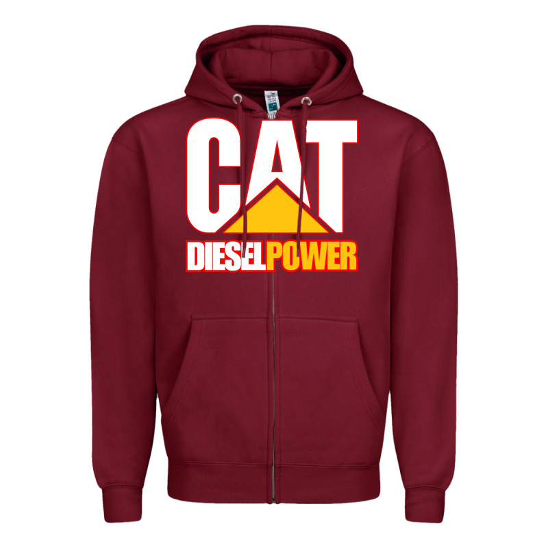 Cat Diesel Power Zipper Hoodie by linhVisuals | Teevron