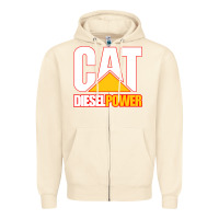 Sandshell cat diesel power Zipper Hoodie - linhVisuals
