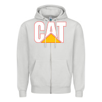 Dove Grey cat Zipper Hoodie - linhVisuals
