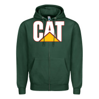 Sports Green cat Zipper Hoodie - linhVisuals