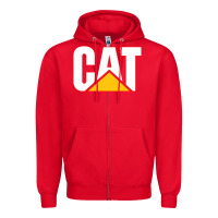 Red cat Zipper Hoodie - linhVisuals