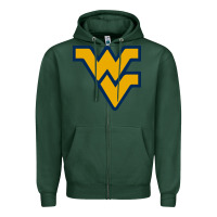 Sports Green west virginia gifts,  power Zipper Hoodie - linhVisuals