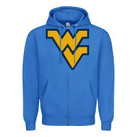 True Royal west virginia gifts,  power Zipper Hoodie - linhVisuals