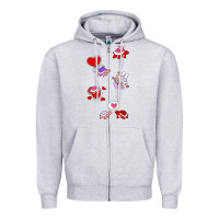 Heather Grey valentines day turtles Zipper Hoodie - linhVisuals