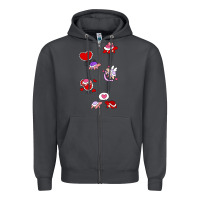 Smoke valentines day turtles Zipper Hoodie - linhVisuals
