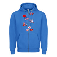 True Royal valentines day turtles Zipper Hoodie - linhVisuals
