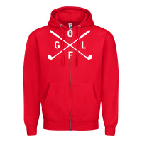 Red Golf Club 001 Zipper Hoodie - linhVisuals