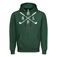 Sports Green Golf Club 001 Zipper Hoodie - linhVisuals