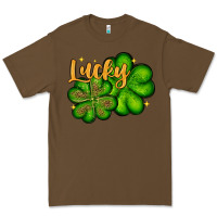 Cacao St. Patrick's Lucky and shamrock Premium Tee - OliviaCreatesArt