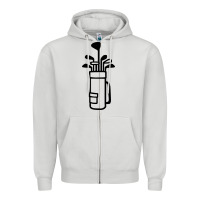Dove Grey Golf Club 003 Zipper Hoodie - linhVisuals
