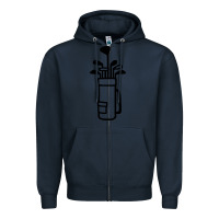 Navy Golf Club 003 Zipper Hoodie - linhVisuals
