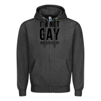 Charcoal Heather i'm not gay but $20 is $20 (white) Zipper Hoodie - linhVisuals