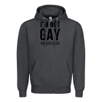 Smoke i'm not gay but $20 is $20 (white) Zipper Hoodie - linhVisuals
