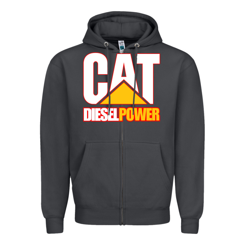 Cat Diesel Power Zipper Hoodie by linhVisuals | Teevron